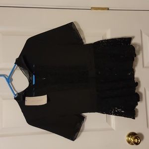 Zara lacy black top...NWT, XS